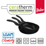 Steuber Aluguss Bratpfanne Serie ceratherm-Premium Beschichtung, Induktion 