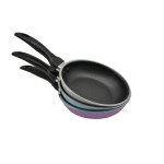 Steuber Bratpfannen flach Größe & Farbe wählbar Antihaft alle Herdarten 