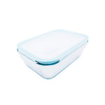 Steuber Cloc Frischhaltedose aus Glas, 1860 ml, rechteckig, Glas bis 400°C 1860 | Anzahl: 1 Stück