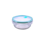 Steuber Cloc Frischhaltedose aus Glas, 400 ml, rund, Glas bis 400°C 400 | Anzahl: 1 Stück