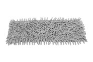 Steuber Ersatzbezug für Microfaser Chenille Wischmop Bodenwischer, hellgrau, saugfähig, fusselfrei, trocken oder nass zum polieren und putzen hellgrau