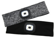 Steuber LED-Stirnband SPORTIV helle LED mit 3 Lichstärken & Blinkfunktion 5h Laufzeit 