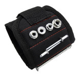 Steuber Magnet Arm- und Gürtelband für Schrauben, Bits, Nägel, Muttern, Magnet-Armband aus Polyester, angenehm auf der Haut 