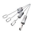 Steuber Premium Line 4er Set Edelstahl Grillspieße mit Schieber, Länge 40 cm, lange Fleisch-Spieße 