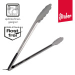Steuber Premium Line Edelstahl Grillzange Länge 45 cm zum Fleisch Wenden, lange Küchenzange Grillzange