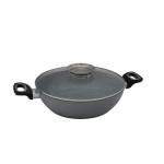 Steuber Servierpfanne Ø28 cm mit Aroma-Funktion Schmortopf Antihaft Induktion 