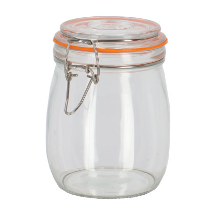 12 Stück Rivanto® Einmachglas 0,75 Liter Aufbewahrungsglas zur Lebensmittellagerung 
