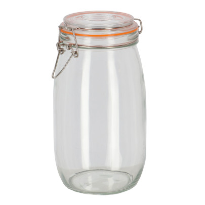12 Stück Rivanto® Einmachglas 1,5 Liter Aufbewahrungsglas zur Lebensmittellagerung 