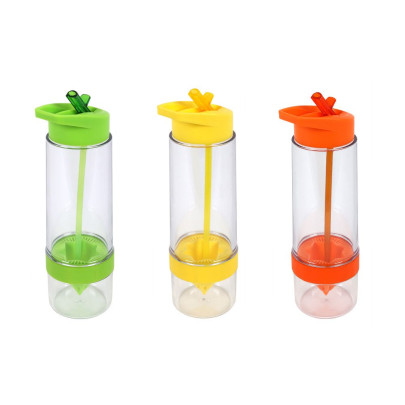 3er Set culinario Trinkflasche Fruit, BPA-frei, je 650 ml Inhalt, in grün, gelb und orange 