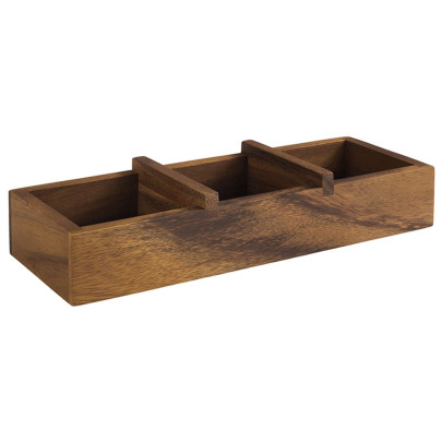 APS Holzbox -TABLE- 23,5 x 8,5 cm, H: 4,5 cm Akazienholz 