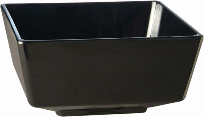 APS Schale -FLOAT- 12,5 x 12,5 cm, H: 6 cm Melamin, schwarz, 0,5 L spülmaschinenfest nicht mikrowellengeeignet 