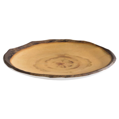 APS Teller -TIMBER- Ø 15 cm, H: 1,5 cm Melamin, Holzoptik: Fichte 