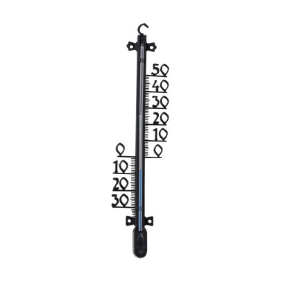 AXENTIA Außenthermometer, Kunststoff, schwarz, 25 cm 