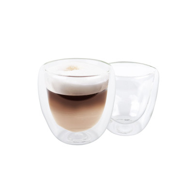 Axentia Doppelwandige Kaffeegläser, Isolierglas für Tee, Kaffee, Heißgetränke 