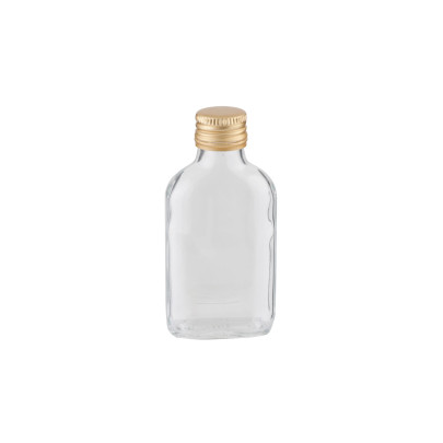 Axentia Glas-Taschenflasche 100 ml Trinkflasche mit Schraubverschluss 6 x 13 x 3 cm 