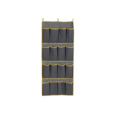 Axentia Hänge-Aufbewahrung Sofia aus Vlies mit 16 Fächern 47 x 110 cm, grau Aufbewahrungssystem Organizer 