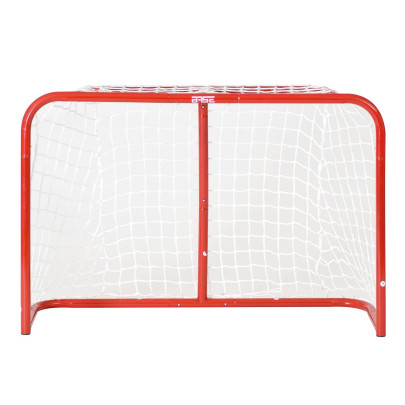 BASE Street Hockey Goal 32" (81 x 53 x 30 cm) inkl. 2 Ministicks and Softball, Eishockey Tor für innen, mit Hockey Schlägern aus Kunststoff 