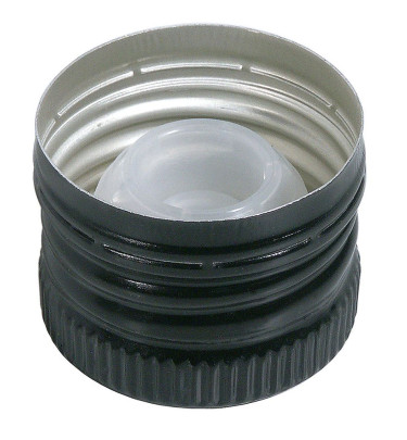 Contacto Ausgießer und Verschluss, schwarz, für Flaschengewinde 31,5 mm 