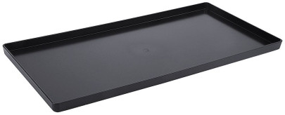 Contacto Auslageplatte, schwarz, aus Polycarbonat, 35 x 28 x 1,5 cm 
