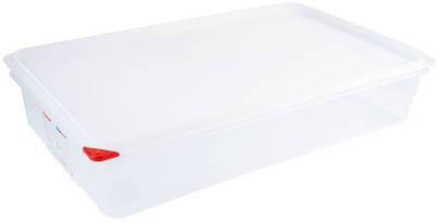 Contacto Behälter GN 1/9 100 mm mit HACCP Colorclip Deckel aus Polypropylen, transparent 