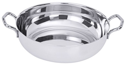 Contacto Beilageschale, flach 18 cm, hochglänzend, flache Form, aus Edelstahl 18/10 