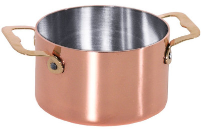 Contacto Cocotte 12 cm aus Kupfer/Edelstahl 