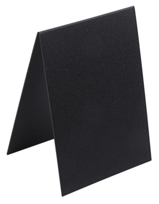 Contacto Dach-Aufstellertafel A7 hoch schwarz, beschreibbar mit Kreidemarkern, Set mit 10 Stück, Kunststoff, Hochformat 