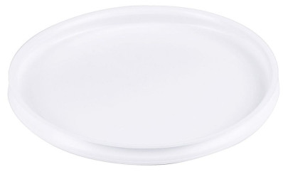 Contacto Deckel zu Glasschale Durchmesser wählbar - weißes Polyethylen, passgenau, robust, leicht zu reinigen 