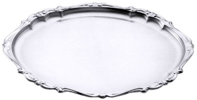 Contacto Edelstahl Barock-Tablett oval 
