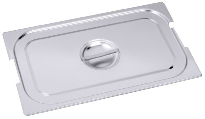 Contacto Edelstahl Deckel 1/1 für CNT07211065, CNT07211100, CNT07211150, CNT07211200 mit Löffel-u.Griff-Aussparung 