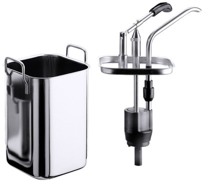 Contacto Edelstahl Dispenser, rechteckig mit Behälter 