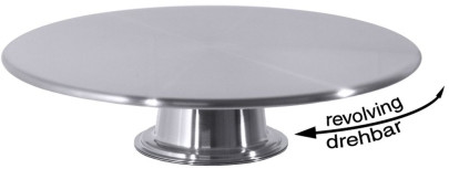 Contacto Edelstahl Drehbare Tortenplatte 36 cm 