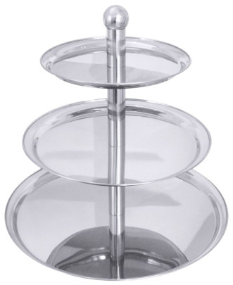 Contacto Edelstahl Etagere, 3-stufig 