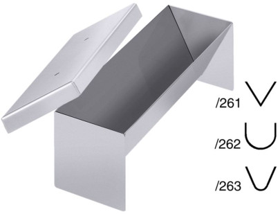 Contacto Edelstahl Pastetenform mit Deckel 26 x 8 x 7,5 cm 