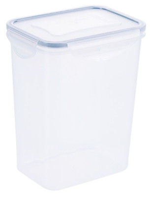 Contacto Frischhaltedose 1500 ml, Kunststoff, 13 x 9 x H17 cm, hoch, stapelbar, luft-/wasserdicht, Klick-Verschluss, mikrowellen-/gefriergeeignet 
