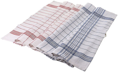 Contacto Geschirrtuch - Baumwolle 175 GSM, 70 x 50 cm, Gastro-Qualität, saugfähig, schnell trocknend, waschbar bis 95 °C, mit Aufhängeöse 