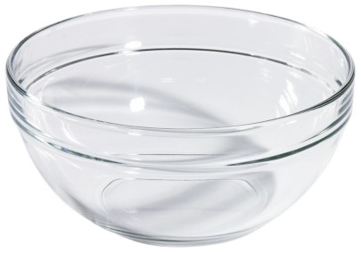 Contacto Glasschale aus gehärtetem Glas, Durchmesser innen 19 cm 
