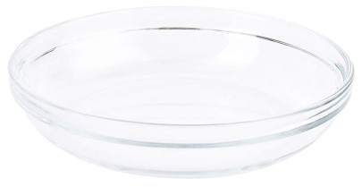 Contacto Glasteller Ø 14,5 cm aus klarem, gehärtetem Glas, Höhe 3 cm, stapelbar, robust, hygienisch, ideal für Gastronomie und Haushalt 