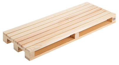 Contacto Holzpalette 40 x 15 cm, natur 
