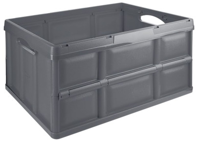 Contacto Klappbox 62000 ml, 58,5 x 38,5 x 32 cm, Kunststoff, Tragkraft 50 kg, grau 