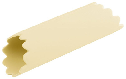 Contacto Knoblauchschäler - 13,5 cm Länge, Ø 3,5 cm, Silikon beige, spülmaschinengeeignet, einfaches Schälen durch Ausrollen 