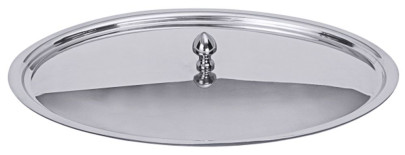 Contacto Knopfdeckel, oval, Ø 21 cm, passend zu 6806, 6808, /210, aus Edelstahl 18/10, hochglänzend 