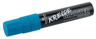 Contacto Kreidemarker, blau, 5-15 mm Schriftbreite, mit Wasser leicht zu entfernen 