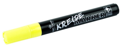 Contacto Kreidemarker, gelb, 2-5 mm Schriftbreite, mit Wasser leicht zu entfernen 