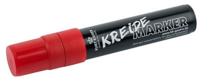 Contacto Kreidemarker, rot, 5-15 mm Schriftbreite, mit Wasser leicht zu entfernen 