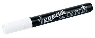 Contacto Kreidemarker, weiß, 2-5 mm Schriftbreite, mit Wasser leicht zu entfernen 