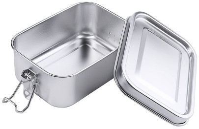Contacto Lunch-Box eckig aus Edelstahl 18/10 