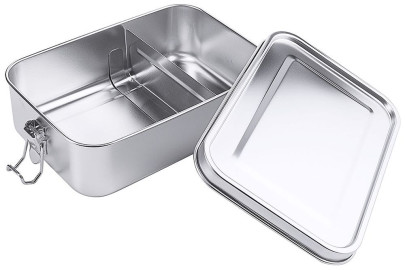 Contacto Lunch-Box mit Trennsteg aus Edelstahl 18/10 