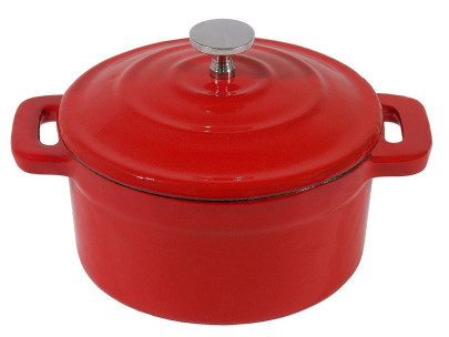 Contacto Mini Cocotte Ø10 cm Serviertopf Mini-Kochtopf rot 