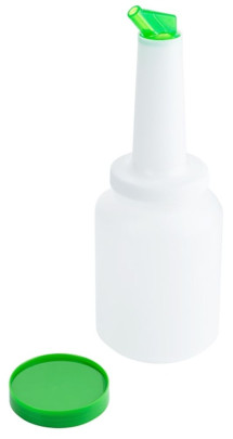 Contacto Mix-/ Vorratsbehälter 2 l Ausguß und Deckel: GRÜN, zum Lagern/Mixen/Dosieren, grüner Ausgießer aus SAN-Kunststoff, Ø10 mm Ausgussöffnung 